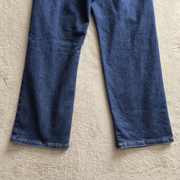 Levi's Ribcage Straight Ankle dark wash distressed jeans size 28 - Picture 9 of 15